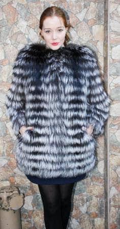 Fashionable Silver Fox Stroller Feather Weight